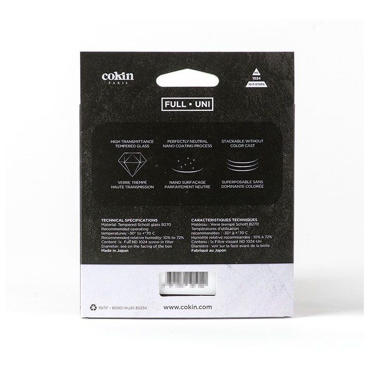 Cokin Filtro Round Nuances ND1024 (10 Stops) - CN1024-77 - 77mm