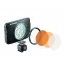 Manfrotto LED Light Lumimuse 8 LED, black, snap-fit filter mount