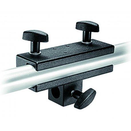 Manfrotto Panel Clamp w/5/8'' Socket, Attaches to Round or Square Tubes