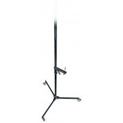 Manfrotto Black Column Light Stand w/ Locking Wheels, Removable Base