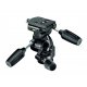 Manfrotto 3-Way Pan/Tilt Tripod Head with RC4 Quick Release Plate