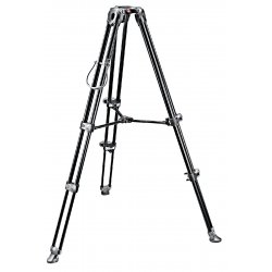 Manfrotto Video Tripod, aluminium telescopic-twin leg