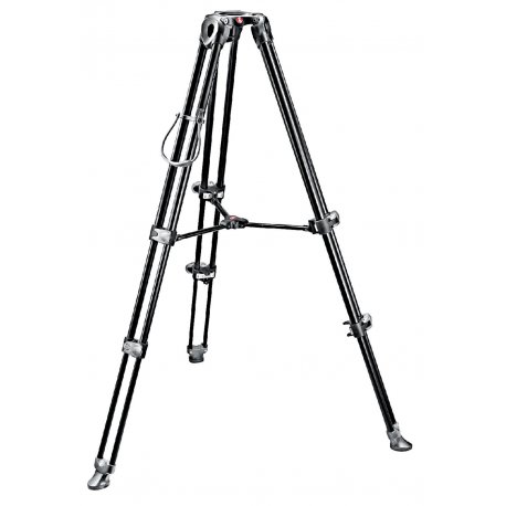 Manfrotto Video Tripod, aluminium telescopic-twin leg