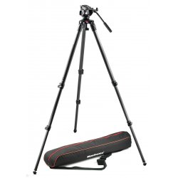 Manfrotto 500 fluid video head & 535 cf single leg tripod