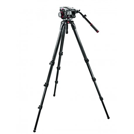 Manfrotto 509 fluid video head & 536 CF single leg tripod