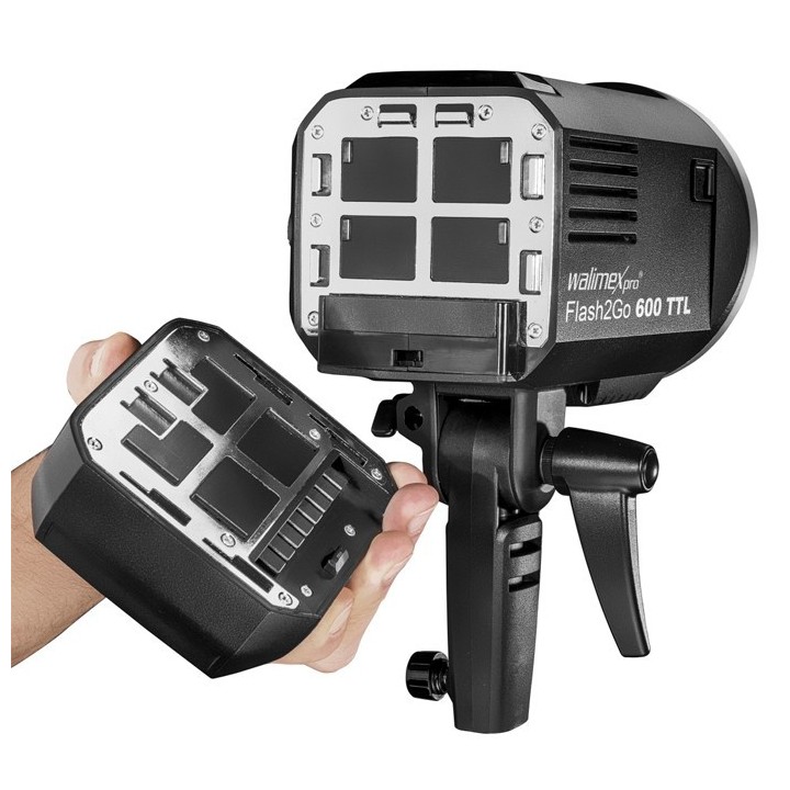 Walimex Pro Flash Flash2Go 600 TTL com Bateria
