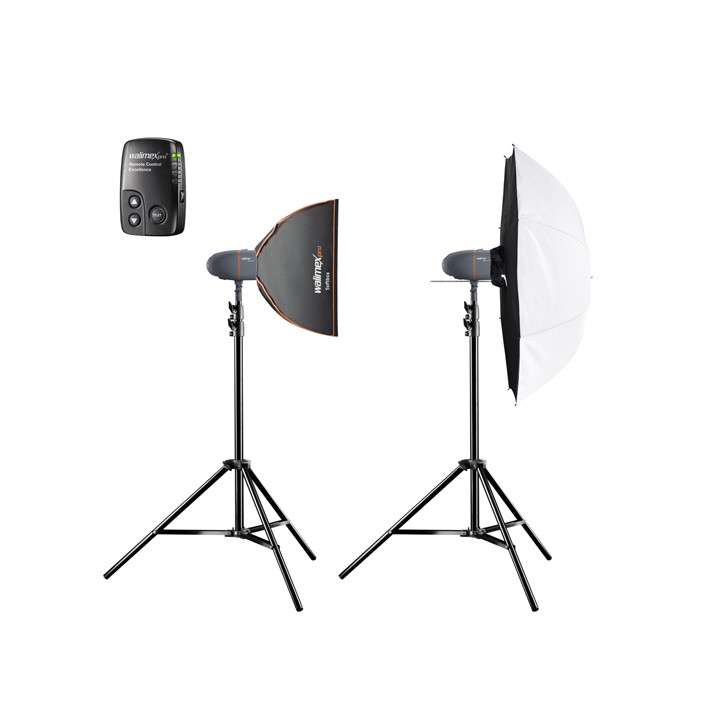 Walimex Pro Kit Flash Newcomer 300/300 com Acessórios