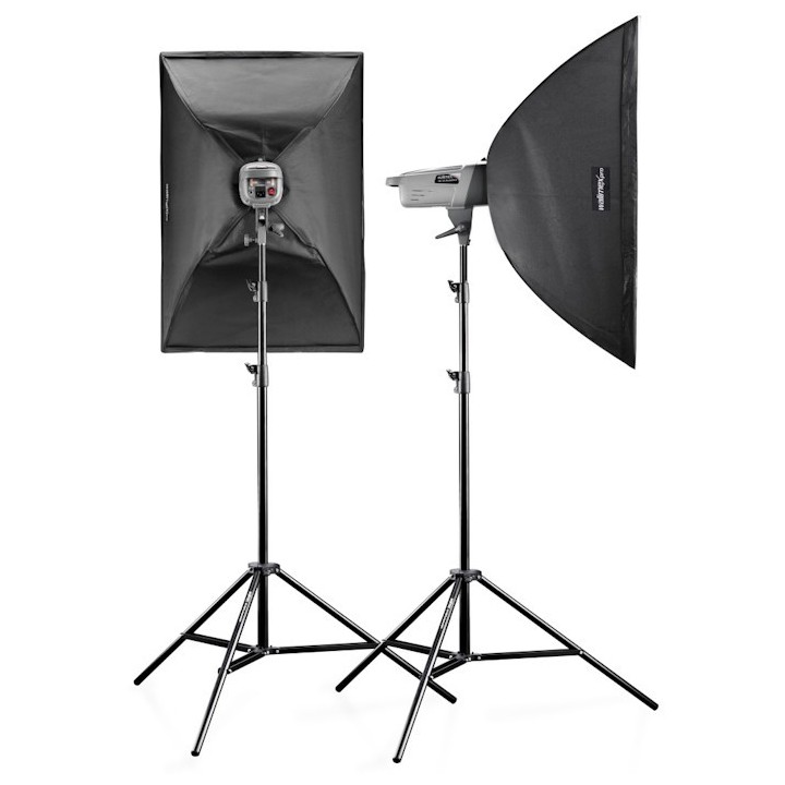 Walimex Pro Kit Flash VE-150/150 Excellence com Softboxes