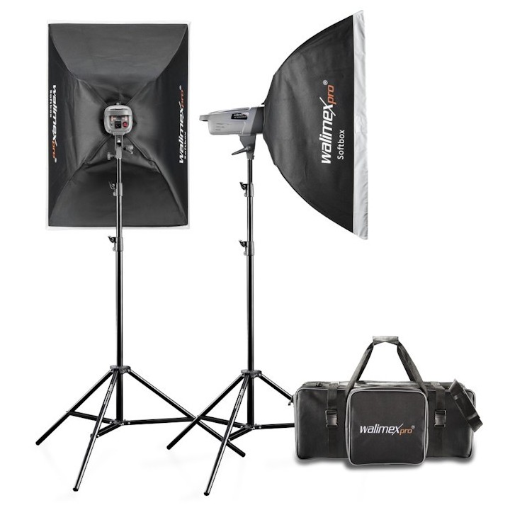 Walimex Pro Kit Flash VE-200/200 Excellence com Softboxes