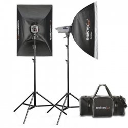 Walimex Pro Kit Flash VE-400/400 Excellence com Softboxes