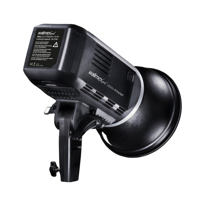 Walimex Pro Luz Vídeo LED2Go 60 Daylight com Bateria