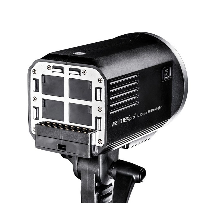 Walimex Pro Luz Vídeo LED2Go 60 Daylight com Bateria