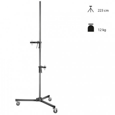 Walimex Pro Tripé Coluna com Rodas e Fixações - 223cm