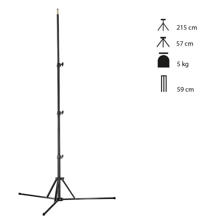 Walimex Pro Tripé Estúdio GN-806 - 215cm