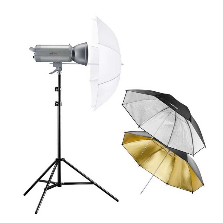 Walimex Pro Kit Flash VC-500 Excellence com Sombrinha