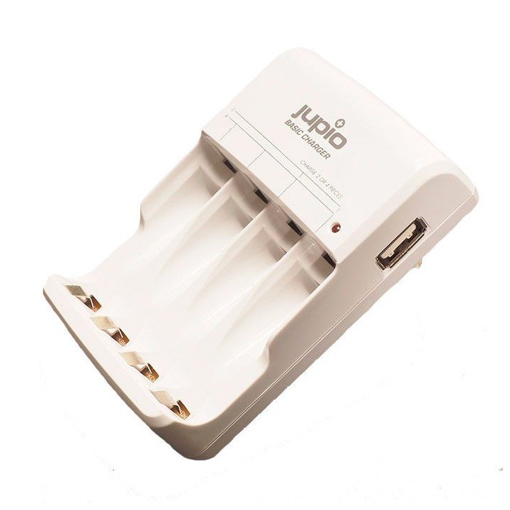 Jupio Carregador Básico - Carregador AA/AAA com USB