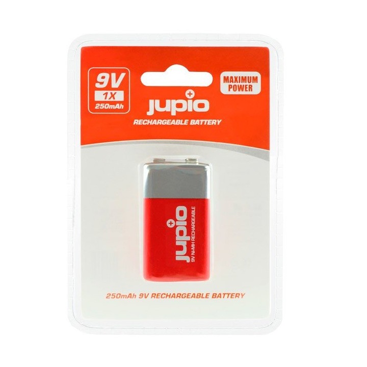 Jupio Bateria Recarregável 6LR61 9V 250mAh Maximum Power