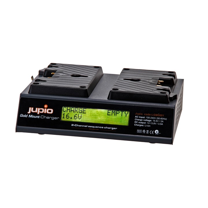 Jupio Carregador Broadcast p/ Baterias Gold Mount