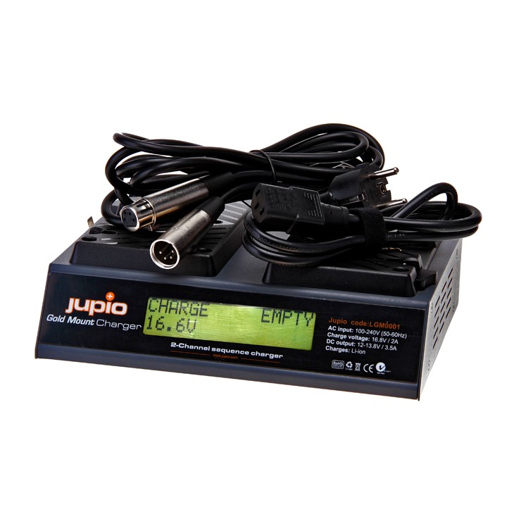 Jupio Carregador Broadcast p/ Baterias Gold Mount
