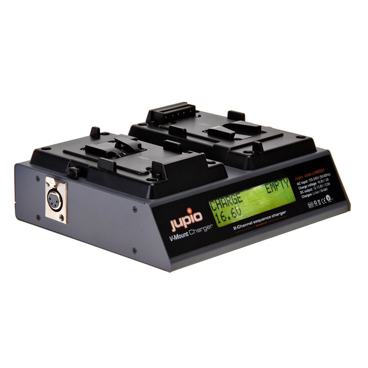 Jupio Carregador Broadcast p/ Baterias V-Mount