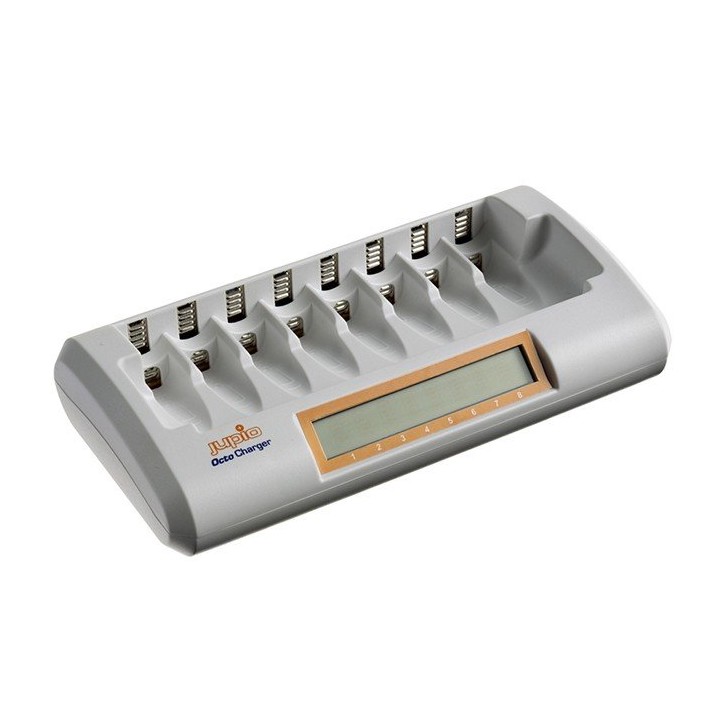 Jupio Carregador Universal  Octo-Charger p/ 8 Baterias AA + AAA