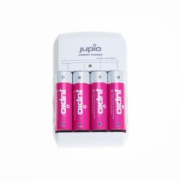 Jupio Carregador Compacto com 4 Baterias AA Direct Power+
