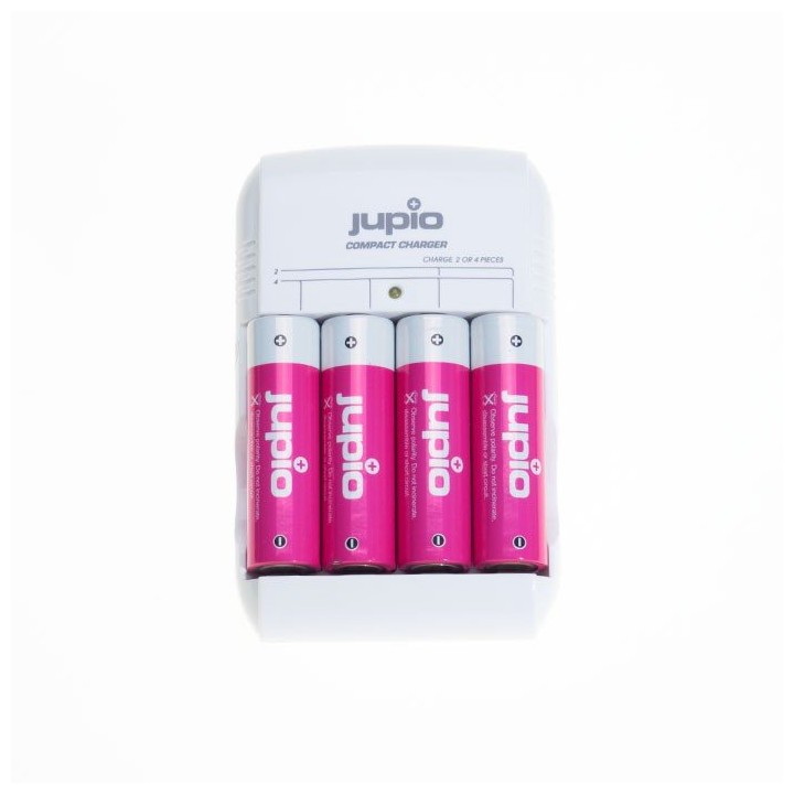 Jupio Carregador Compacto com 4 Baterias AA Direct Power+