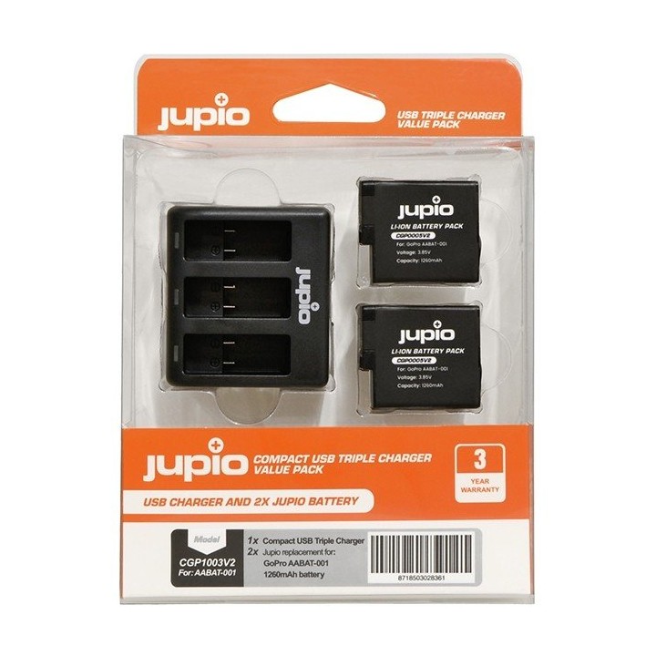 Jupio Pack Energia para GoPro Hero 5 / 6 / 7
