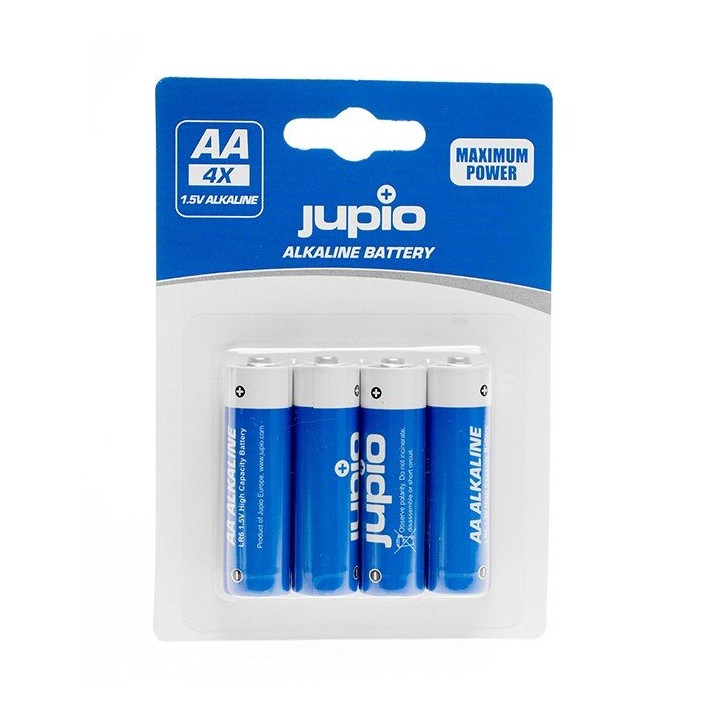 Jupio Pilha Alcalina LR6 AA - Pack de 4