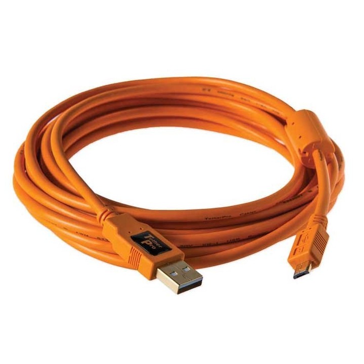 Tether Tools Cabo USB 2.0 Macho A / Micro-B 5 Pin - 4,6m