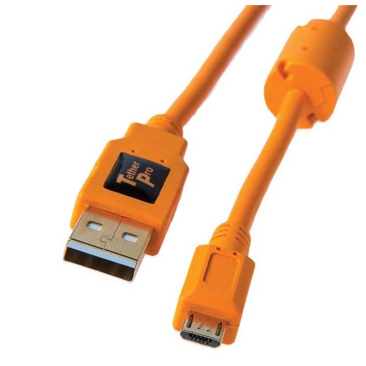 Tether Tools Cabo USB 2.0 Macho A / Micro-B 5 Pin - 4,6m