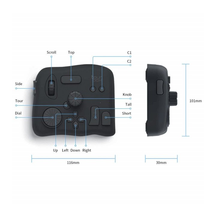 Tourbox Consola de Edição + Bolsa de Transporte