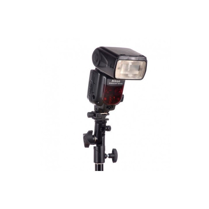Cabeça de flash com suporte para guarda-chuva