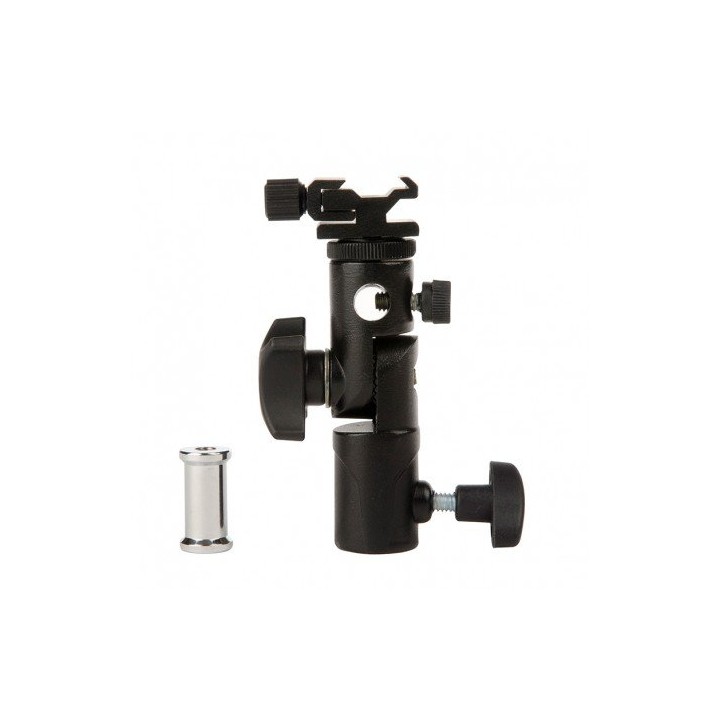 Cabeça de flash com suporte para guarda-chuva