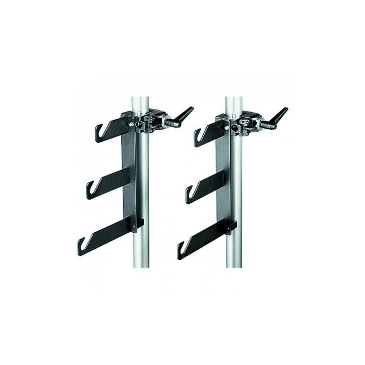 GANCHOS P/ SUPORTE DE 3 FUNDOS C/ GRAMPO E SUPERCLAMP