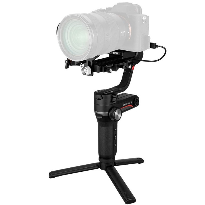 Gimbal ZHIYUN Weebill S + Tripé (Bluetooth e Wi-Fi - Autonomia: 14 Horas - Preto)