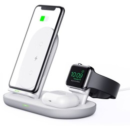 Suporte para estação de carregamento sem fio AUKEY LC-A3 Aircore 3 em 1
