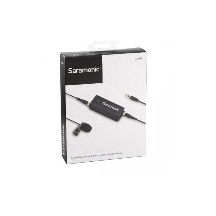 Saramonic dual audio imput lavmic p/ Dslr, gopro, smartphones