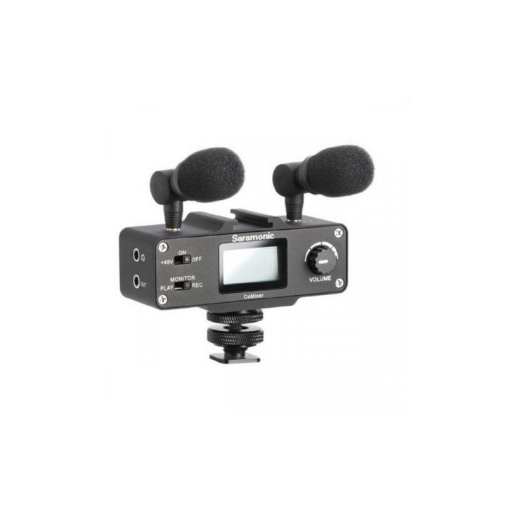 Saramonic interface audio camixer p/ dslr