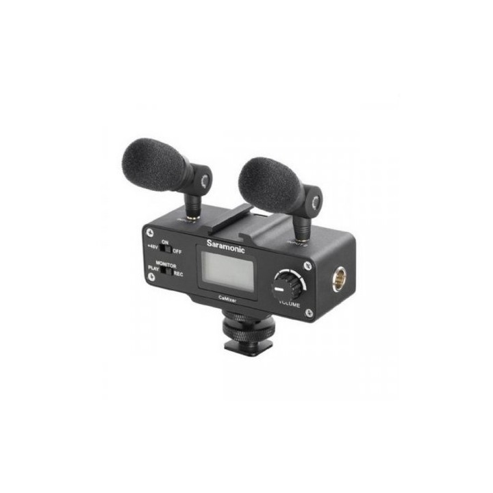 Saramonic interface audio camixer p/ dslr