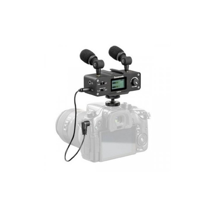 Saramonic interface audio camixer p/ dslr
