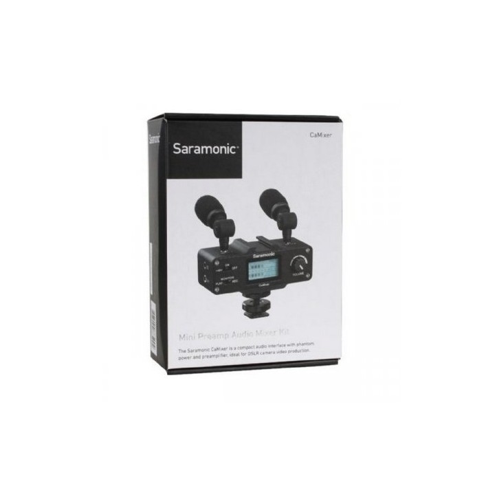 Saramonic interface audio camixer p/ dslr