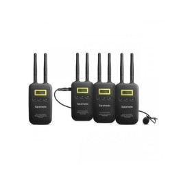 Saramonic kit microfone wireless  VMICLINK5 5.8GHZ SHF RX+TX+TX+TX e lapela