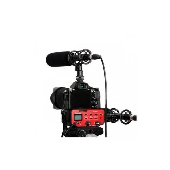 Saramonic adaptador de áudio  SR-PAX2 P/ DSLR, CSC E BLACK MAGIC