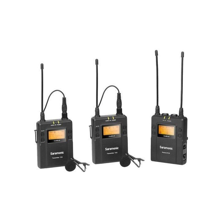 Saramonic UWMIC9 RX9 + TX9 + TX9 UH wireless microfone de lapela