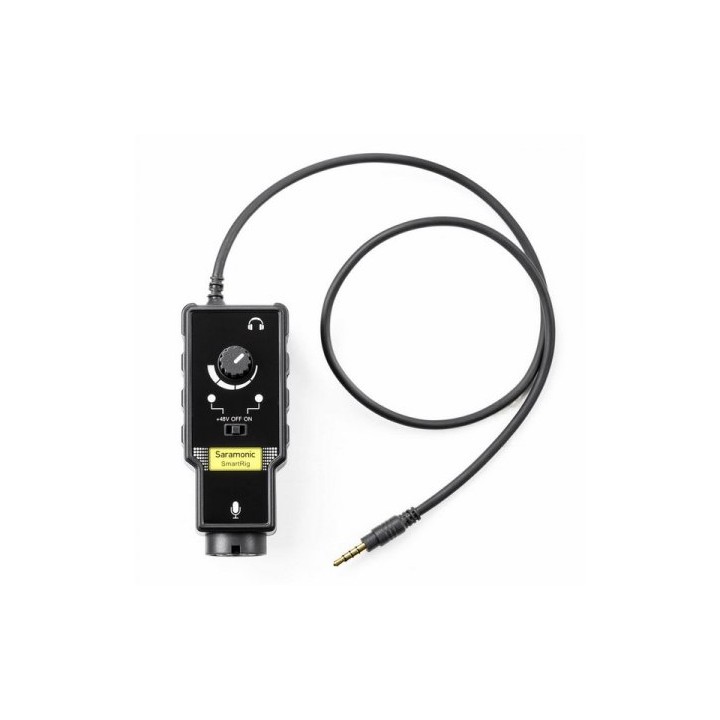 Saramonic adaptador de microfone, smartrig II p/iphone, android , smartphone e tablety