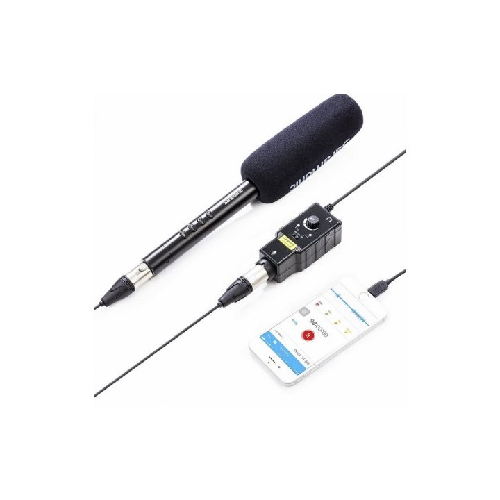 Saramonic adaptador de microfone, smartrig II p/iphone, android , smartphone e tablety