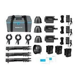 Nanlite kit Triplo iluminador Led Forza 150