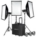 Nanlite kit triplo Iluminador Led Forza 150 Light Stand