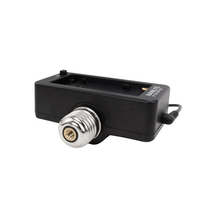 Nanlite Adaptador de bateria  npf com casquilho  E27